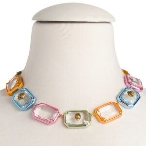 Kurt Geiger Multicolored Gems Statement Necklace